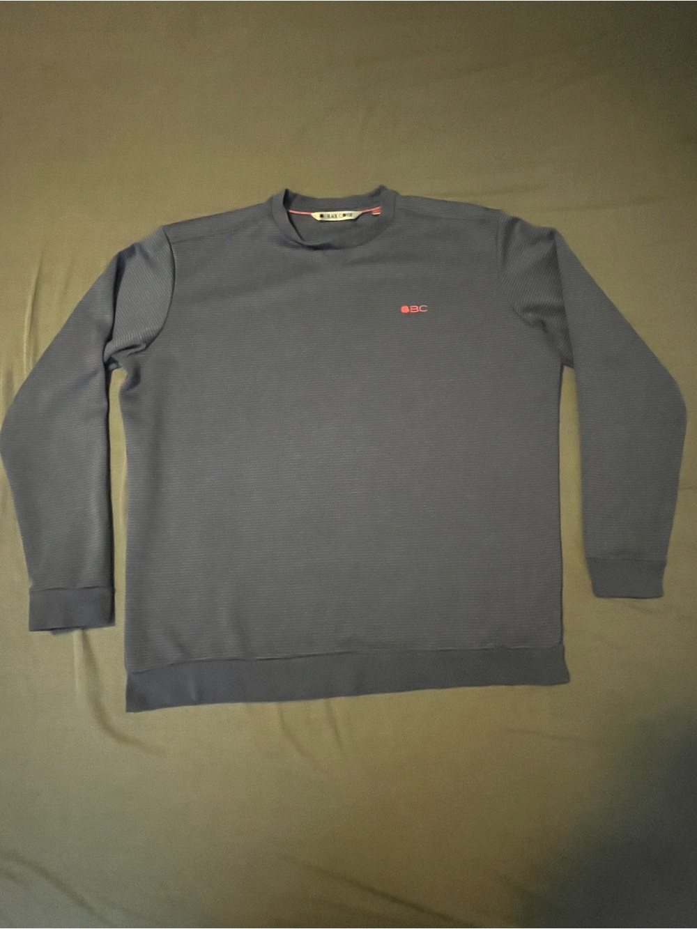 Black Clover Live Lucky Men's Rebel Crew Neck Golf Pullover - Blue